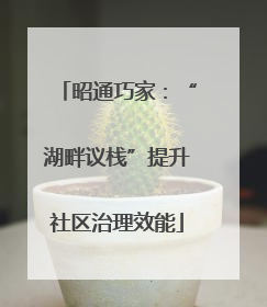 昭通巧家：“湖畔议栈”提升社区治理效能