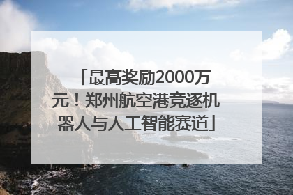 最高奖励2000万元！郑州航空港竞逐机器人与人工智能赛道