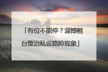有位不能停？淄博桓台整治私设路障现象