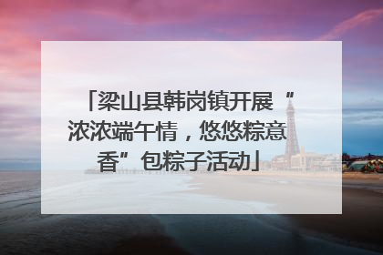 梁山县韩岗镇开展“浓浓端午情，悠悠粽意香”包粽子活动