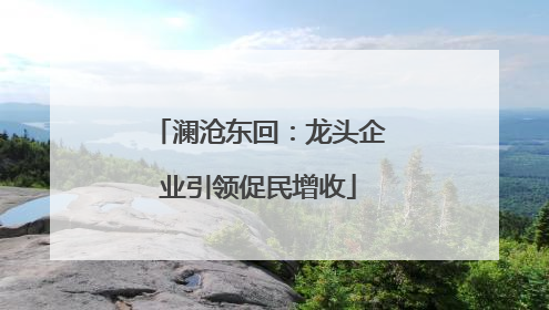 澜沧东回：龙头企业引领促民增收