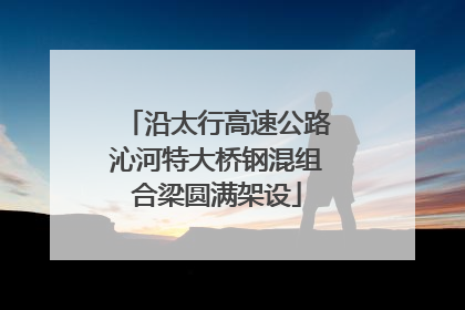 沿太行高速公路沁河特大桥钢混组合梁圆满架设