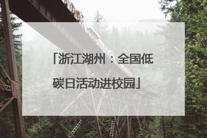 浙江湖州：全国低碳日活动进校园