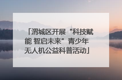 渭城区开展“科技赋能 智启未来”青少年无人机公益科普活动