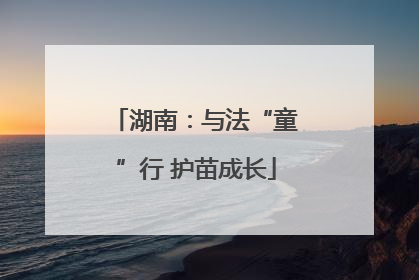 湖南：与法“童”行 护苗成长