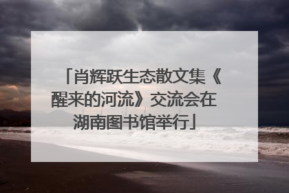 肖辉跃生态散文集《醒来的河流》交流会在湖南图书馆举行