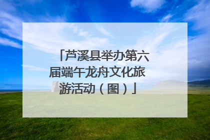 芦溪县举办第六届端午龙舟文化旅游活动（图）