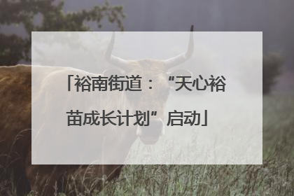 裕南街道：“天心裕苗成长计划”启动