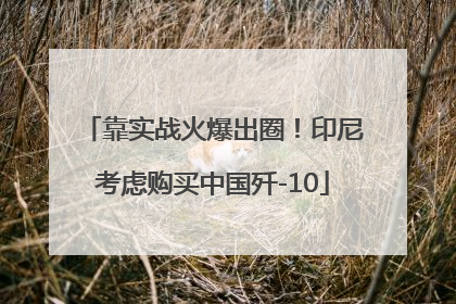 靠实战火爆出圈！印尼考虑购买中国歼-10
