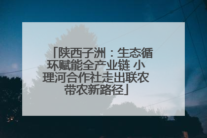 陕西子洲：生态循环赋能全产业链 小理河合作社走出联农带农新路径