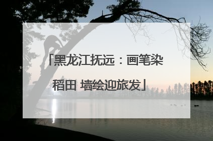 黑龙江抚远：画笔染稻田 墙绘迎旅发