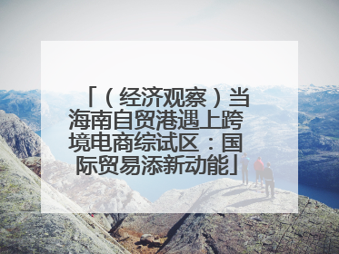 （经济观察）当海南自贸港遇上跨境电商综试区：国际贸易添新动能