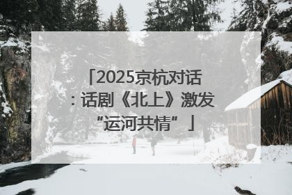 2025京杭对话：话剧《北上》激发“运河共情”