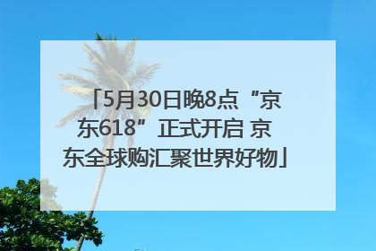 5月30日晚8点“京东618”正式开启 京东全球购汇聚世界好物