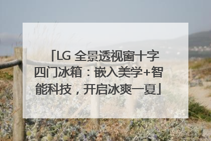 LG 全景透视窗十字四门冰箱：嵌入美学+智能科技，开启冰爽一夏